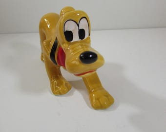 Vintage 1960s Disney Pluto Figurine, Walt Disney Prod., Japan