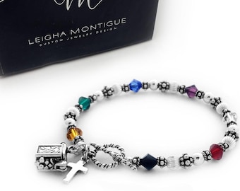 Swarovski Crystal Salvation Bracelet: Sterling Silver Faith Jewelry