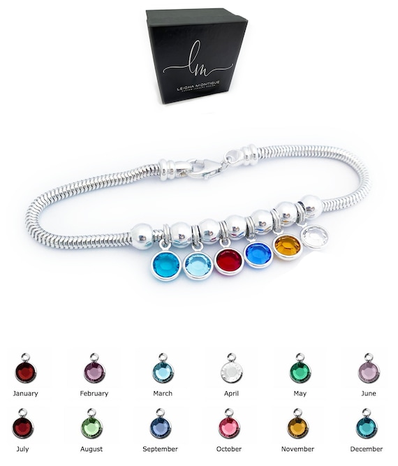 Birth Charm Bracelet Birth Charm Bracelet