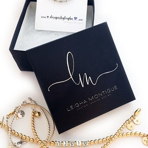 A beautiful black monogrammed gift box is included with all orders.