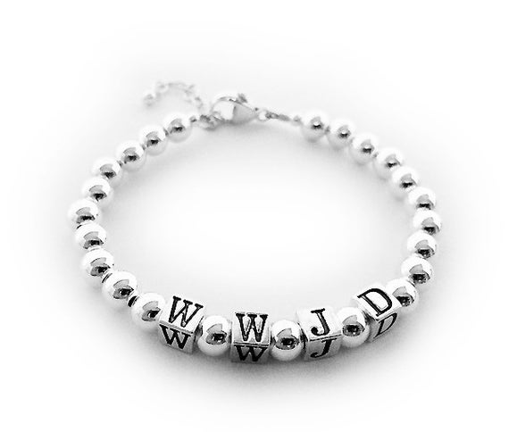 WWJD Bracelet UK seller! What Would Jesus Do Bracelet Sterling Silver