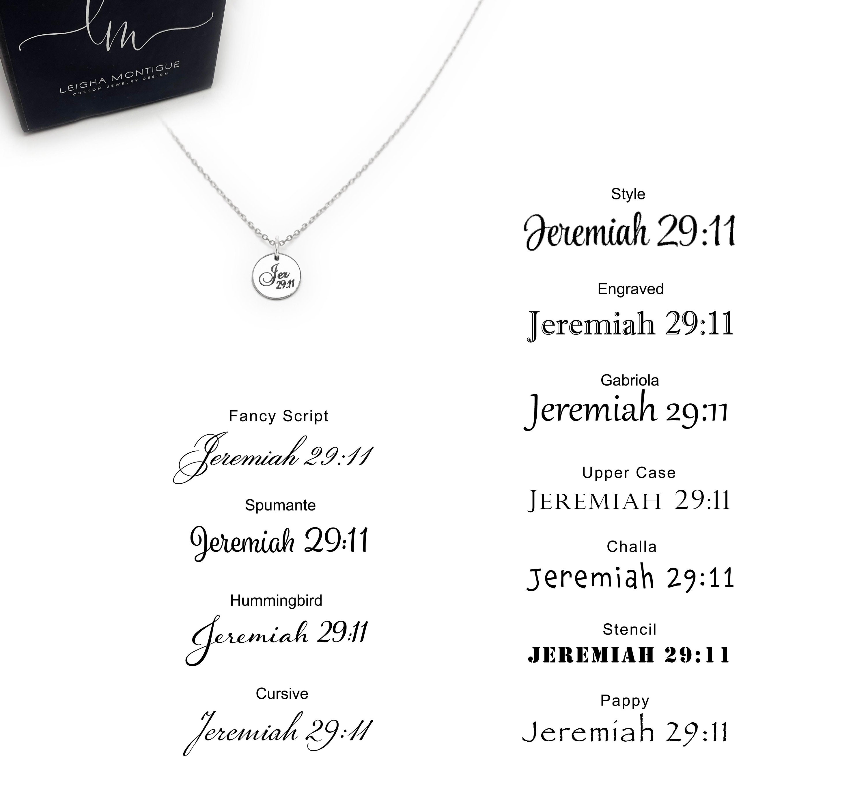 Hope and A Future, Jeremiah 29:11 Scripture Bracelet, 7.5-8.75 Cross