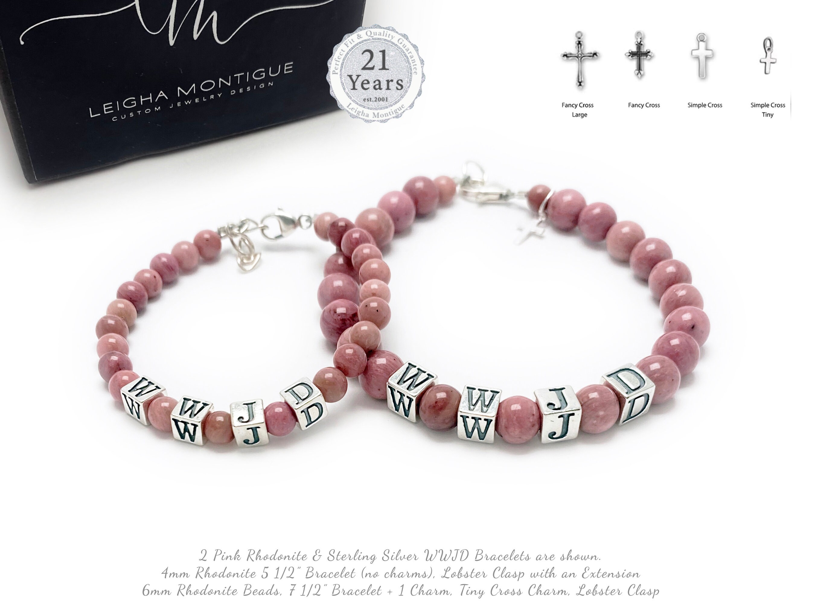 Pink outlet wwjd bracelet