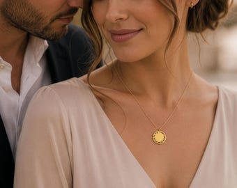 Gold I am my beloved's, and my beloved is mine necklace.