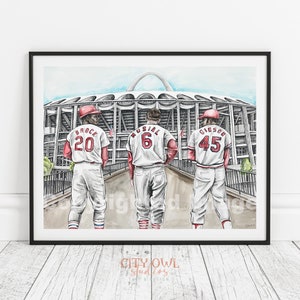 St. Louis Cardinals Baseball &quot;The Legends&quot; Print