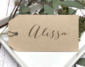 Customized Gift Tags, Personalized Name Tags, Personalized Bridesmaid Gift Tags, Printed Gift Tag,