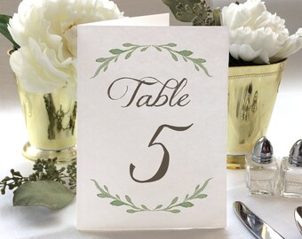 Folded Table Numbers | Etsy