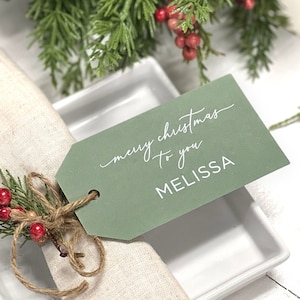Christmas Place Card, Christmas Name Card Tags, Christmas Napkin Tags, Printed Christmas Dinner Place Cards