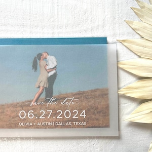 Vellum Wedding Save The Dates, Printed Vellum Overlays, Vellum Overlay Prints, White or Black Ink on Vellum, DIY Vellum, Photos Not Included