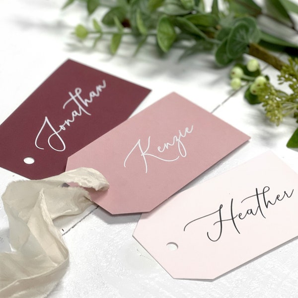 Bridesmaid Gift Tags, Personalized Name Tags, Printed Personalized Bridesmaid Gift Tags, Printed Gift Tag