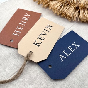 Groomsman Gift Tags, Best Man Name Tags, Printed Groomsmen Gift Tags, Personalized Gift Tags with Holes, No String Included