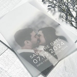 Modern Minimalist Vellum Save The Dates, Printed Vellum Overlays, Vellum Overlay Prints, DIY Vellum Save the Dates, Photos Not Included