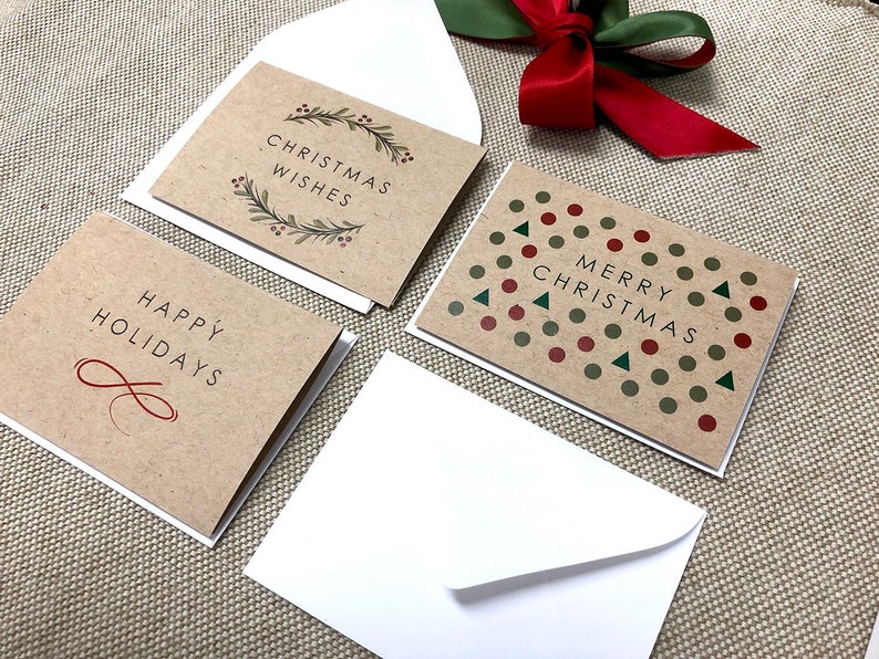 Assortment of 6 Mini Christmas Gift Cards Mini Gift Cards Etsy