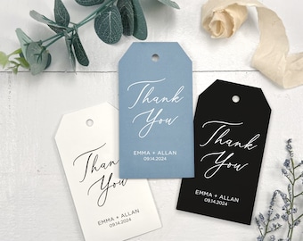 Thank You Wedding Favor Tags, Printed Thank You Favor Tags, Hanging Thank You Tags, Favor Tags, Thank You Tags for Hotel Gift Bags