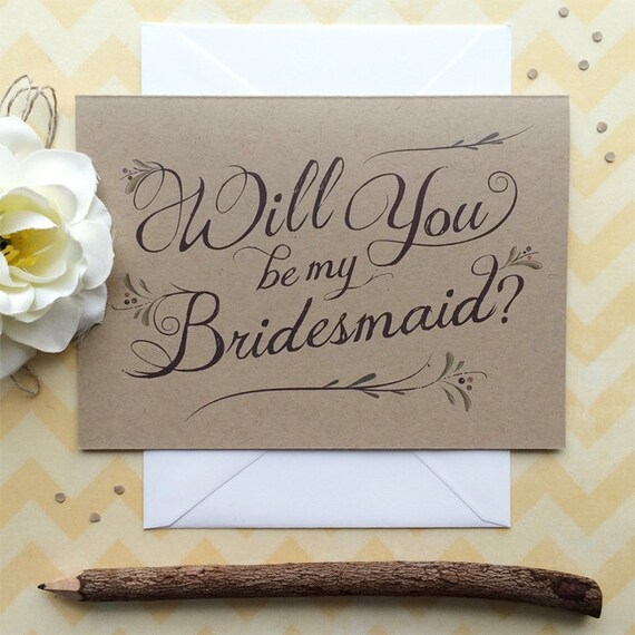 rustic will you be my bridesmaid