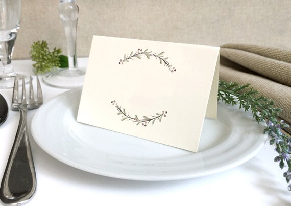 Blank wedding place cards deals