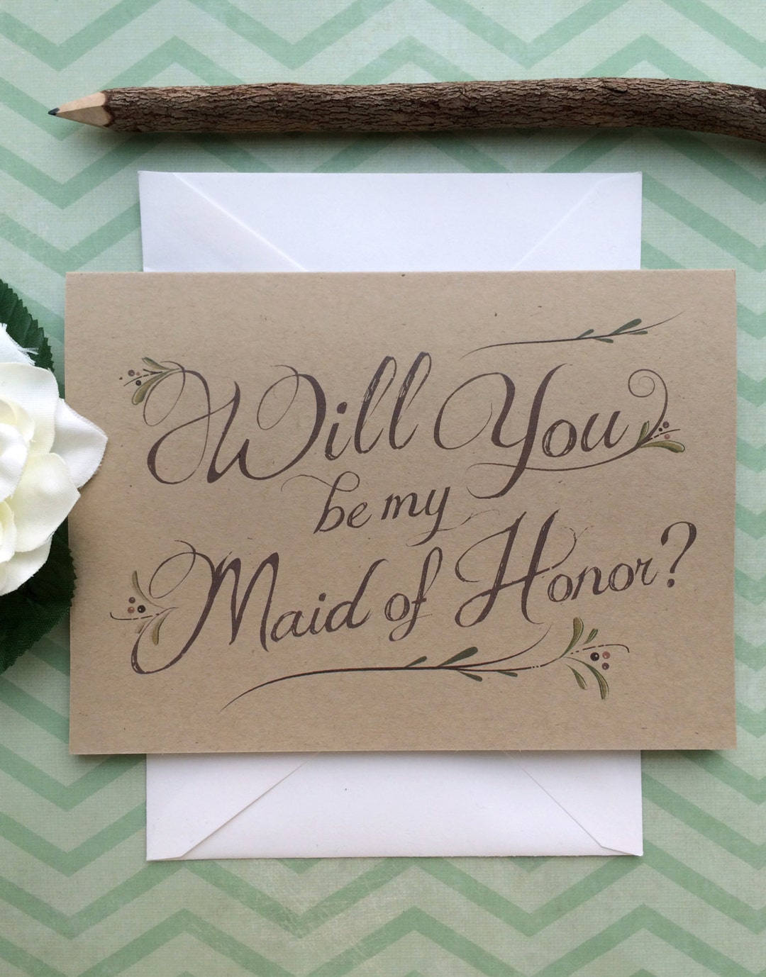 Will You Be My Maid of Honor Card Will You Be My Maid of Honor