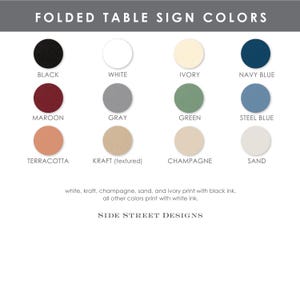 Customizable Printed Reserved Table Signs, Printed Wedding Table Card ...