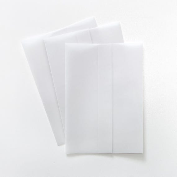 Vellum Invitation Wraps for 5x7 Invitations, Pre-folded Translucent Vellum Jackets, Ready to Use, DIY High Quality Eco-Friendly Vellum