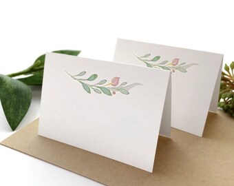 Blank Place Cards - White Wedding Escort Cards - Blank Place Card - Floral Place Cards - Table Signs - Name Cards - Boho Chic Name Cards