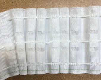 Evans Luxury Pencil Pleat Curtain Heading Tape.Woven Pockets. 3”/75mm.Per Meter