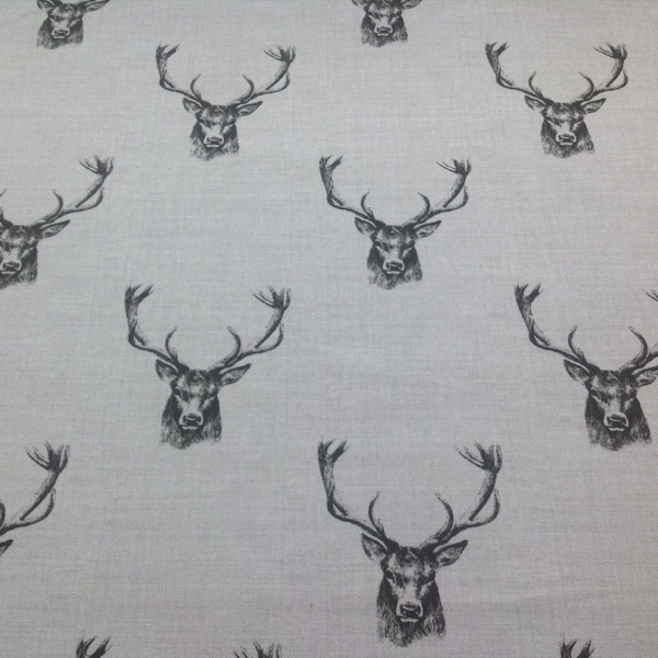 Fryett's Cotton Stag Fabric, by the metre. For Curtains/Upholstery/Crafts