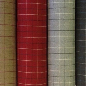 Porter et Stone Bamburgh, tissu imitation laine à carreaux écossais. Pour tissus d'ameublement, rideaux, coussins, stores romains, abat-jour, lavable