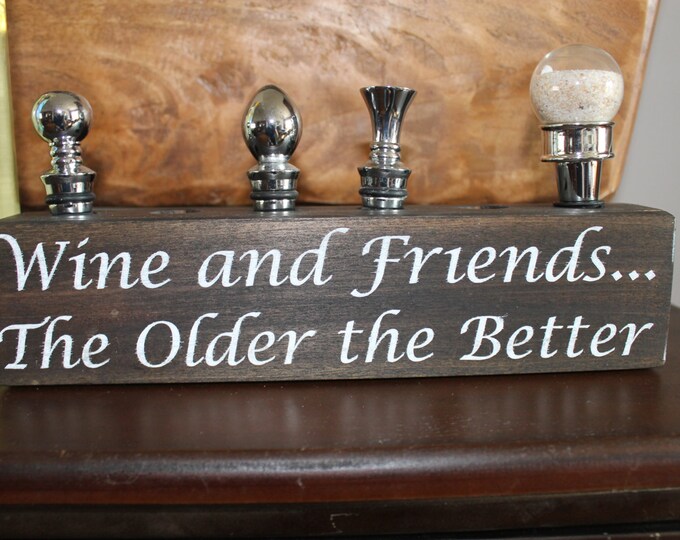 Hand Made Wooden Wine Stopper Display Box Etsy