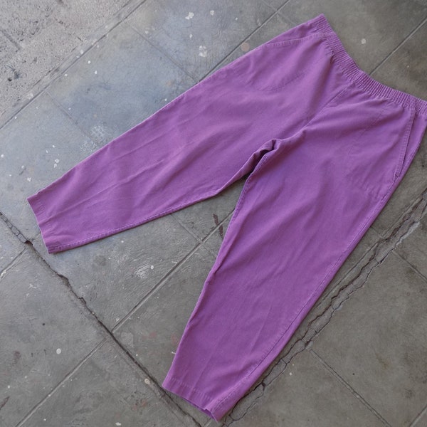BEAT To HELL Rare Vintage Purple Corduroy Pants 35"-42" waist