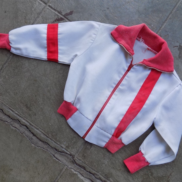 BEAT To HELL Rare Vintage 50s Red & White Baby Jacket