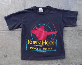 BEAT To HELL Rare Vintage 90s Robin Hood Prince of Thieves T-shirt Kids