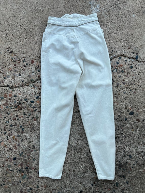 RARE Vintage 80s Cotton Line Jeans 25X29 Italy Ma… - image 5