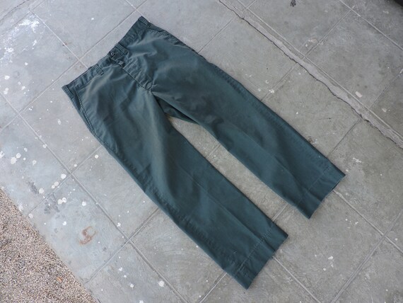 Rare Vintage Dark Green Work Pants 35X27.5