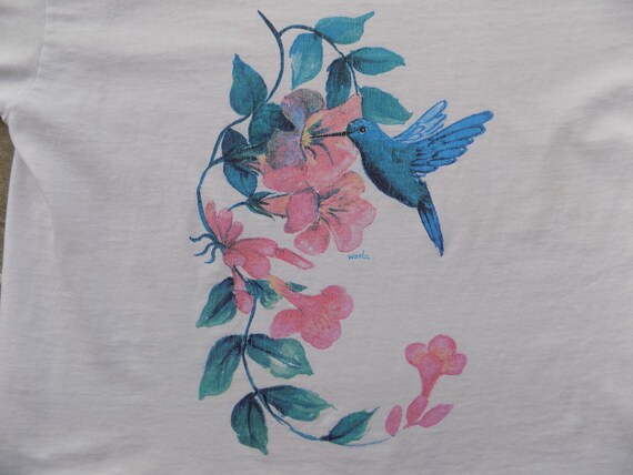 BEAT To HELL Rare Vintage Hummingbird T-shirt Wom… - image 3