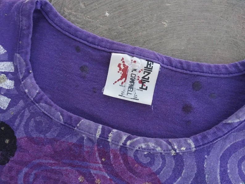 RARE Vintage 90s Boxy All-Over Print T-shirt XL