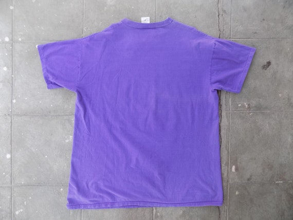 RARE Vintage 90s Warm it Up Purple T-shirt XXL - image 6