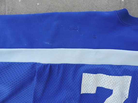 BEAT To HELL Rare Vintage Blue #70 Spartan Jersey… - image 8