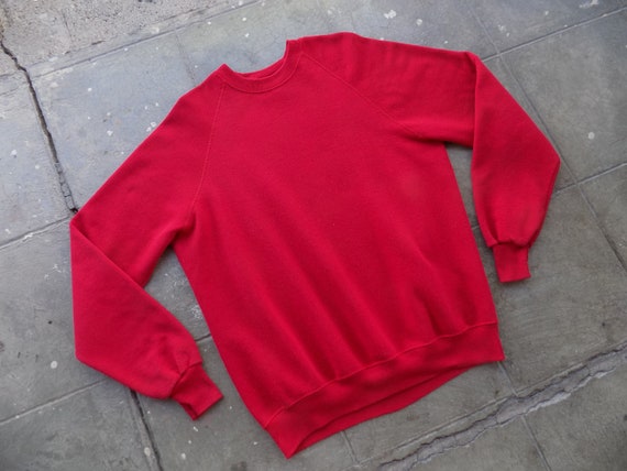 BEAT To HELL Rare Vintage Lee Red Blank Pullover … - image 6