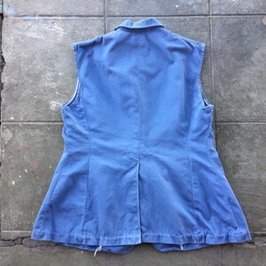 RARE Vintage 30s/40s Blue Jean Denim Vest L image 3