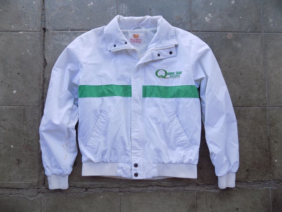 RARE Vintage Quaker State Racing Jacket M - image 1