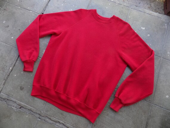 BEAT To HELL Rare Vintage Lee Red Blank Pullover … - image 1