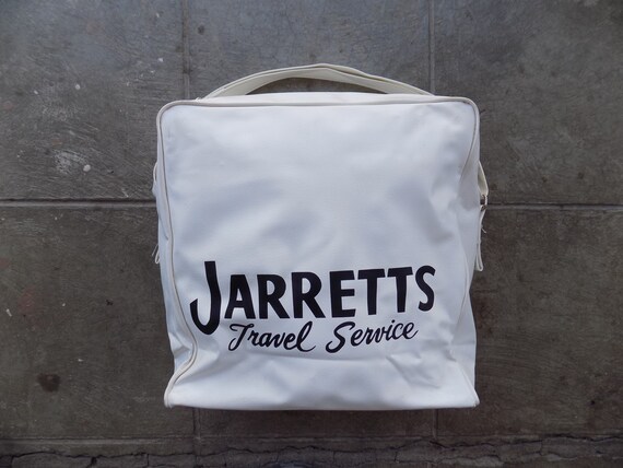RARE Vintage 70s Jarretts Travel Service Vinyl Bag - image 2