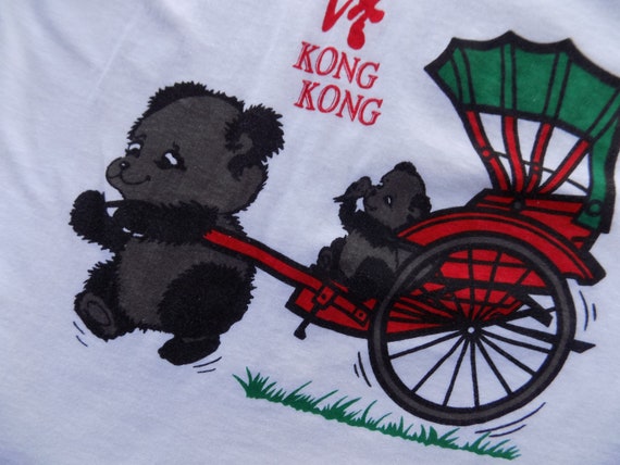 Rare Vintage 80s Kong Kong T-shirt M - image 3