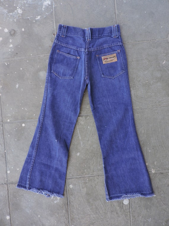 BEAT To HELL Rare Vintage 70s K Ranch Denim Bell … - image 6