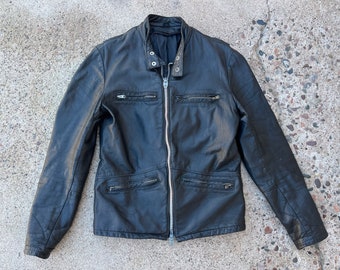 【即日発送】OHOTORO Horizon Leather Jacket Ornrjfll Men PU Leather Jackets Motorcycle Men's Cotton Coat
