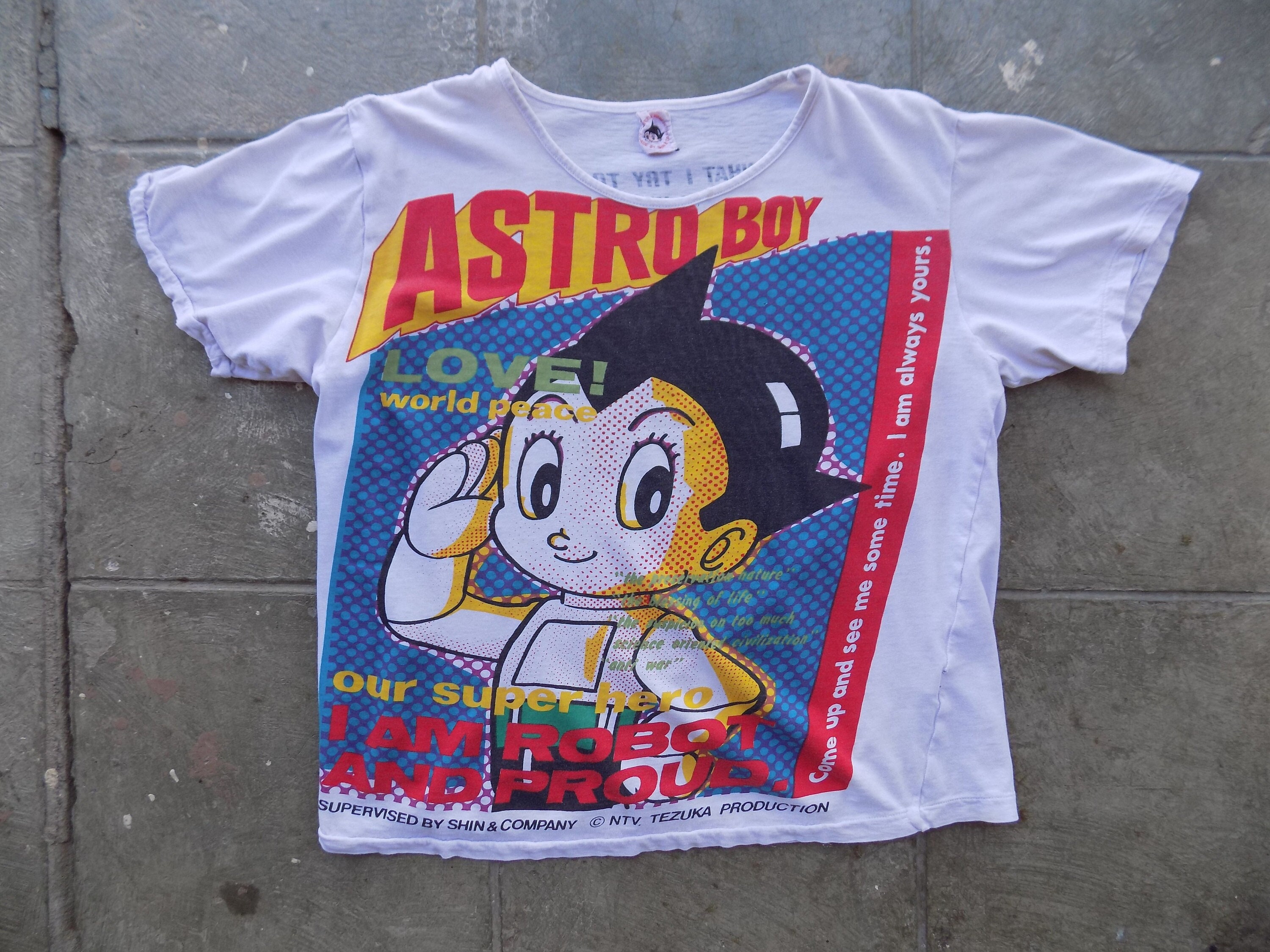BEAT To HELL Rare Vintage Astro Boy Shin & Co T-shirt L