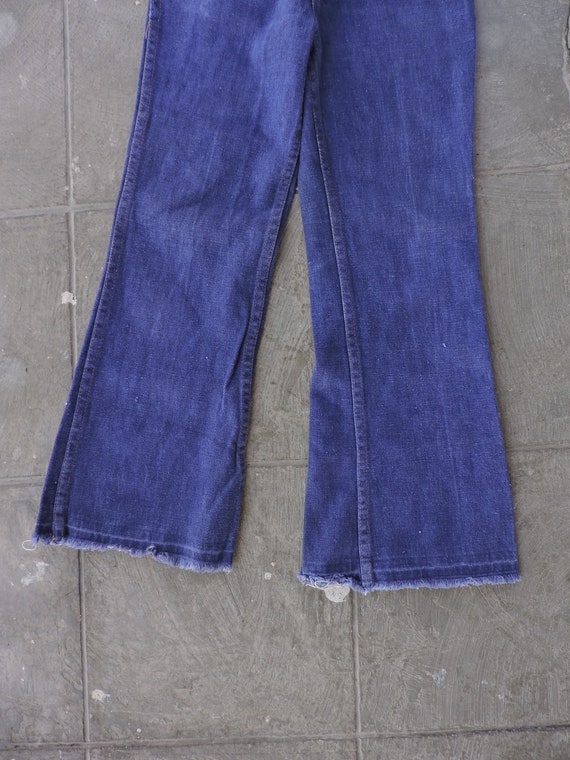 BEAT To HELL Rare Vintage 70s K Ranch Denim Bell … - image 7
