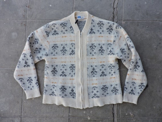 BEAT To HELL Vintage 50s Pilgrim Zip Up Cardigan S