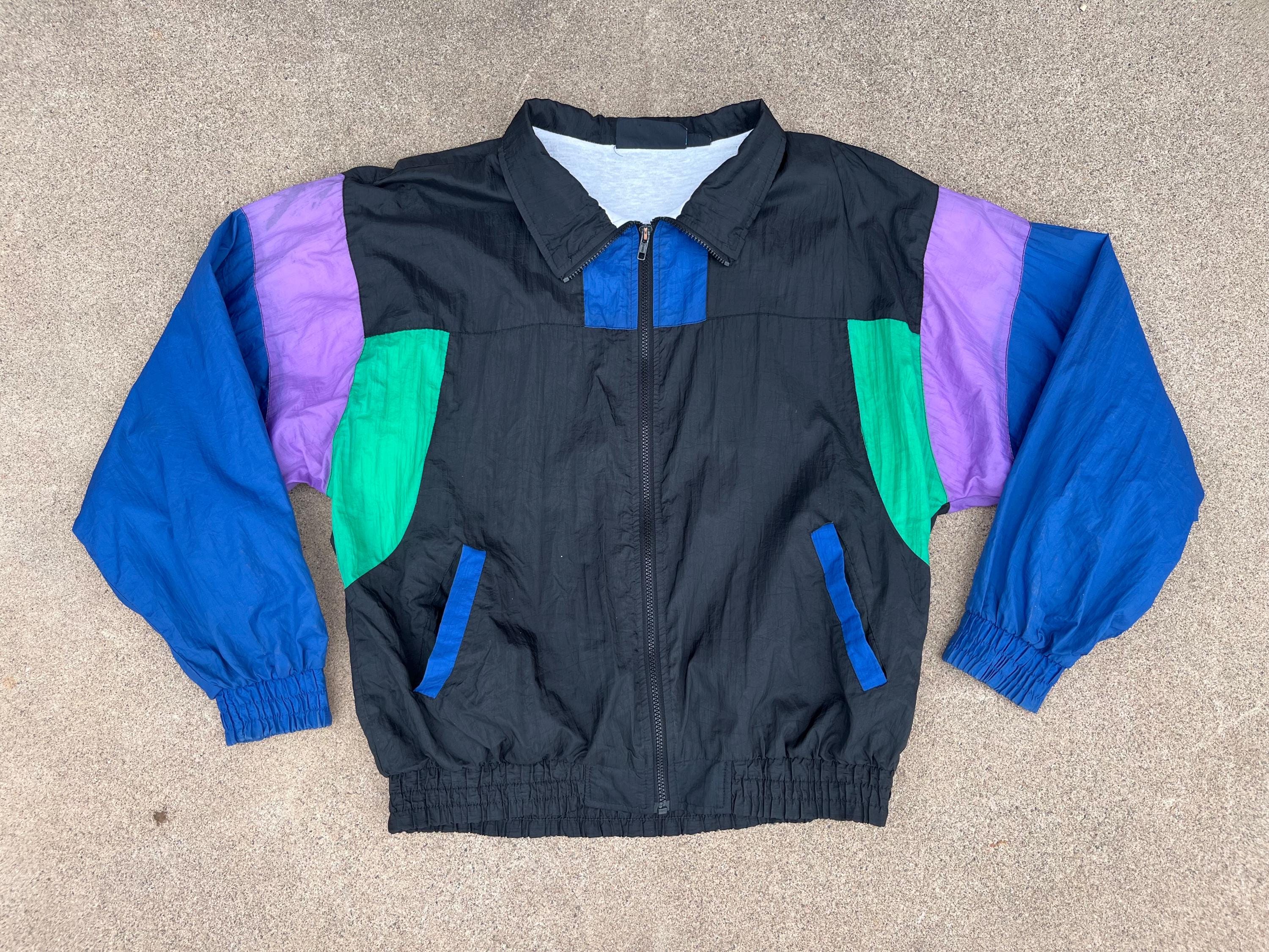 Vintage 90s Voit Color Block Windbreaker Jacket M - Etsy