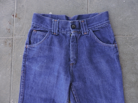 BEAT To HELL Rare Vintage 70s K Ranch Denim Bell … - image 5